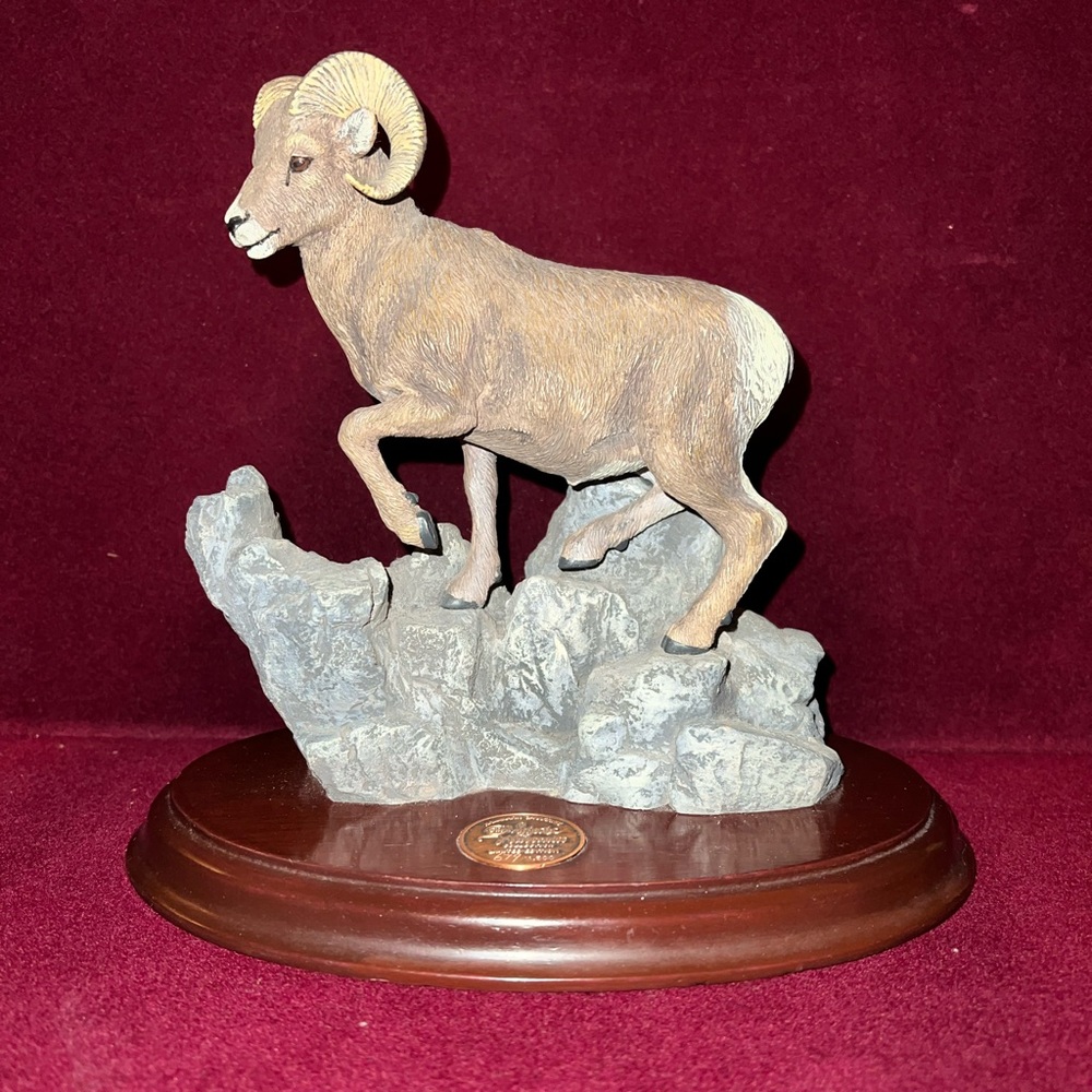 Numbered Limited Edition Hallmark Bighorn Sheep Plaque